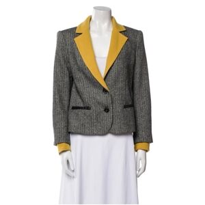 Alice + Olivia Virgin Wool Blazer